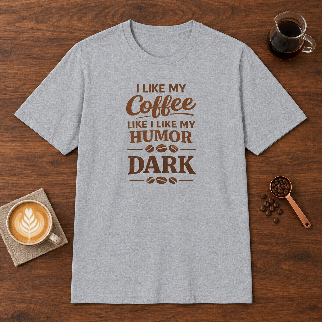I Like My Coffee T-Shirt Sport Grey coffee bar mockup