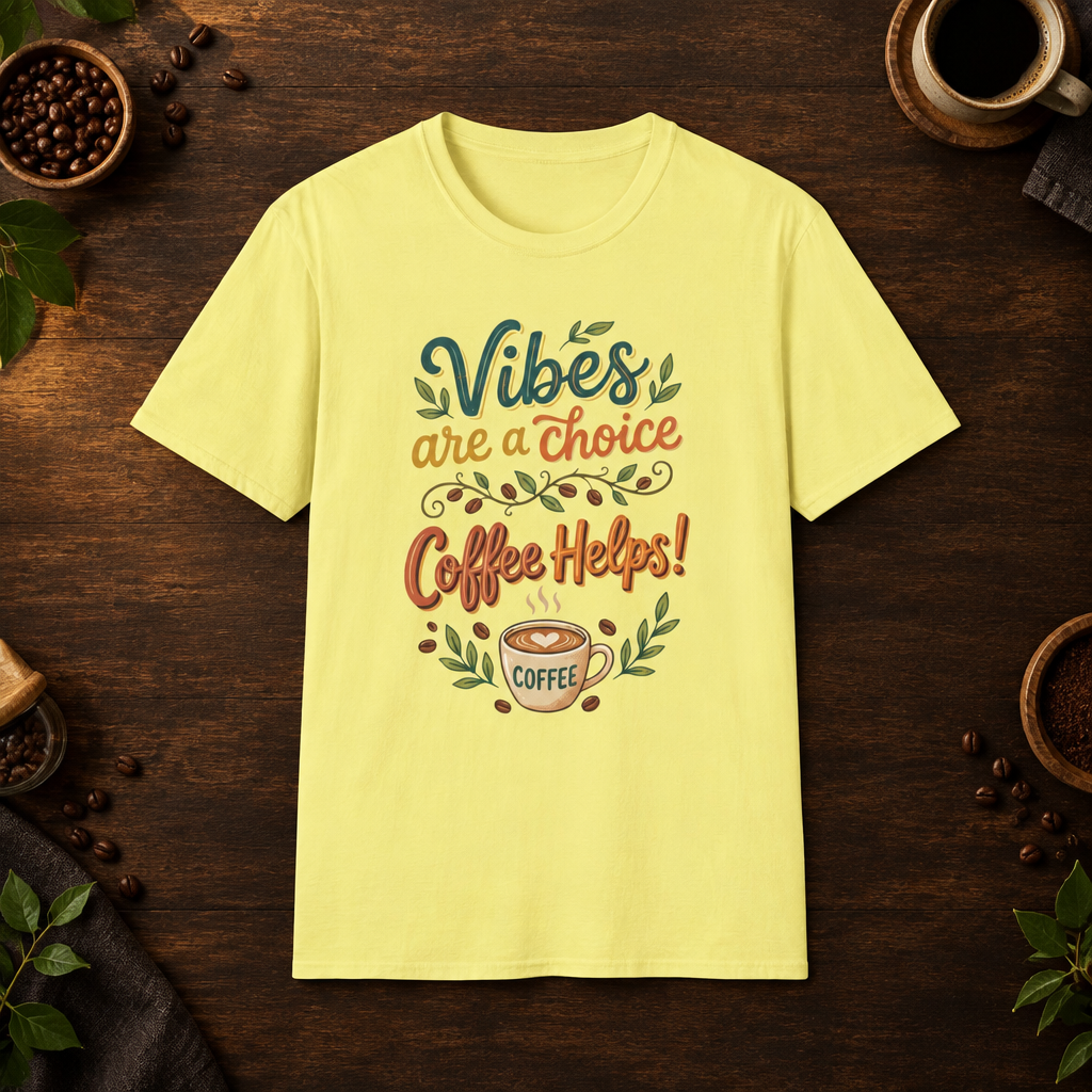 Vibes are a Choice Cornsilk coffee-bar mockup