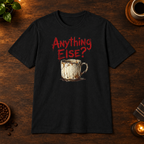 Anything Else? Black coffee-bar flat-lay mockup