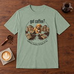 Got Coffee? T-Shirt Sage coffee bar mockup