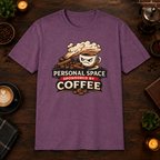 Personal Space T-Shirt in Light Blue, zoomed lifestyle mockup