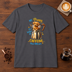 My Puppy - Dark Colors T-Shirt Charcoal coffee bar mockup