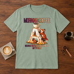 Morning Coffee T-Shirt Sage coffee bar mockup