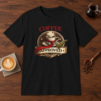 Coffee Approved T-Shirt Black coffee bar mockup