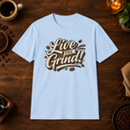 Live the Grind Light Blue coffee-bar mockup