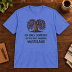 My Only Comfort T-Shirt Heather Royal close-fill short-sleeve coffee-bar flat lay