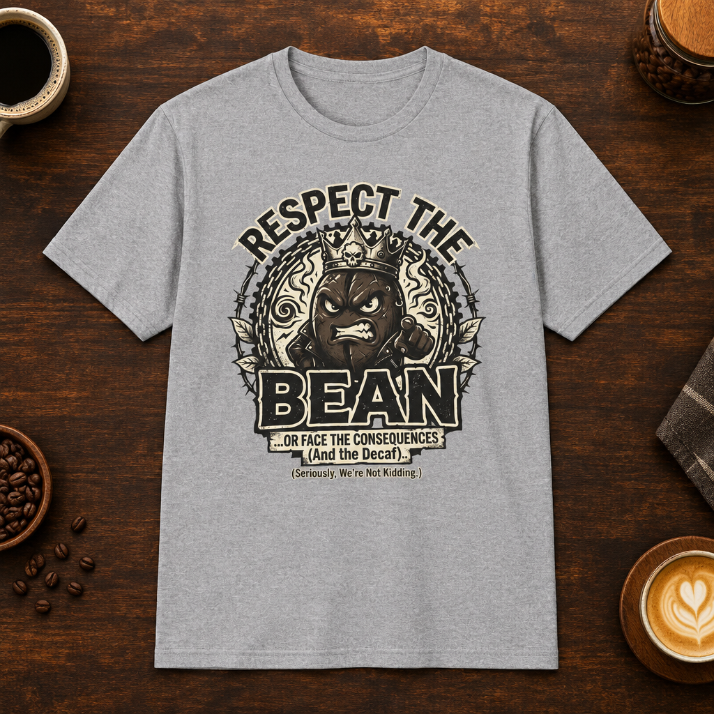 Respect the Bean Sport Grey coffee-bar mockup