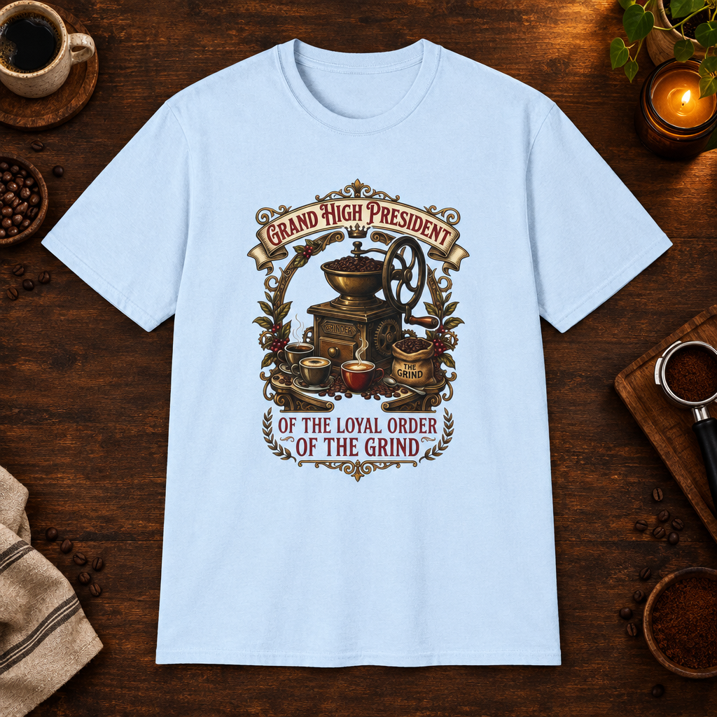 Loyal Order of the Grind Light Blue coffee-bar mockup