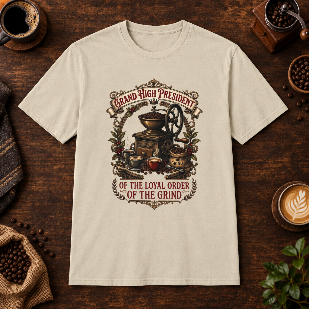 Loyal Order of the Grind Sand coffee-bar mockup