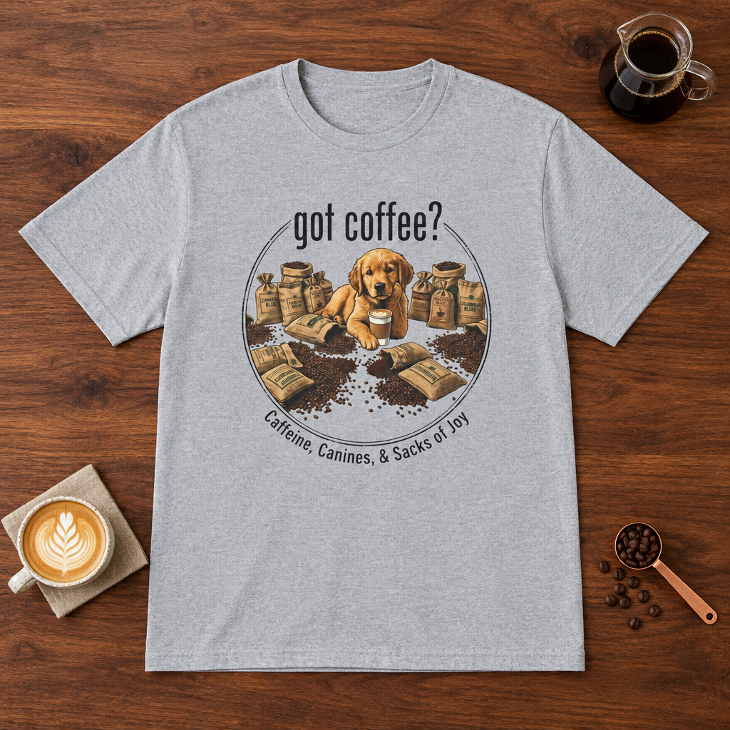Got Coffee? T-Shirt Sport Grey coffee bar mockup