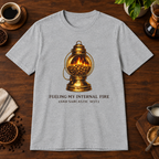 Internal Fire T-Shirt Sport Grey coffee-bar flat lay