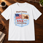 Dual Citizen T-Shirt White close-fill short-sleeve coffee-bar flat lay