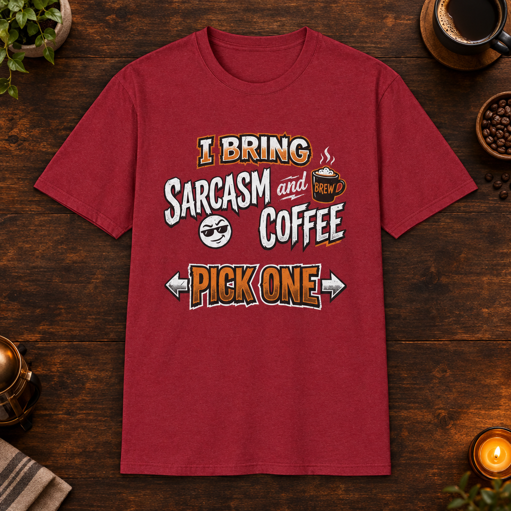 Sarcasm and Coffee Antique Cherry Red coffee-bar mockup