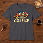 Fueled by Coffee T-Shirt Charcoal coffee bar mockup