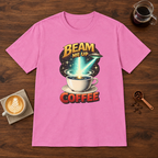 Beam Me Up Coffee T-Shirt Azalea coffee bar mockup