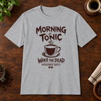 Morning Tonic T-Shirt Sport Grey coffee-bar flat lay