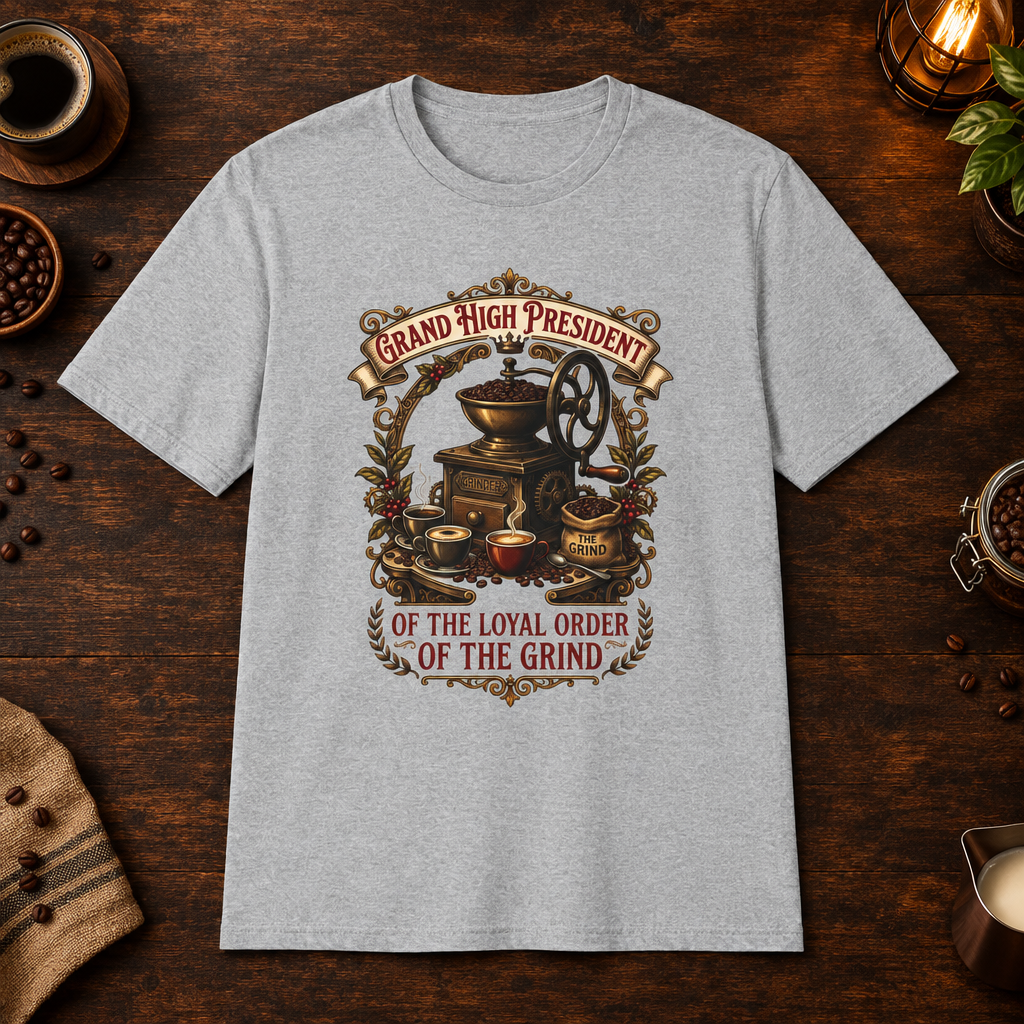 Loyal Order of the Grind Sport Grey coffee-bar mockup