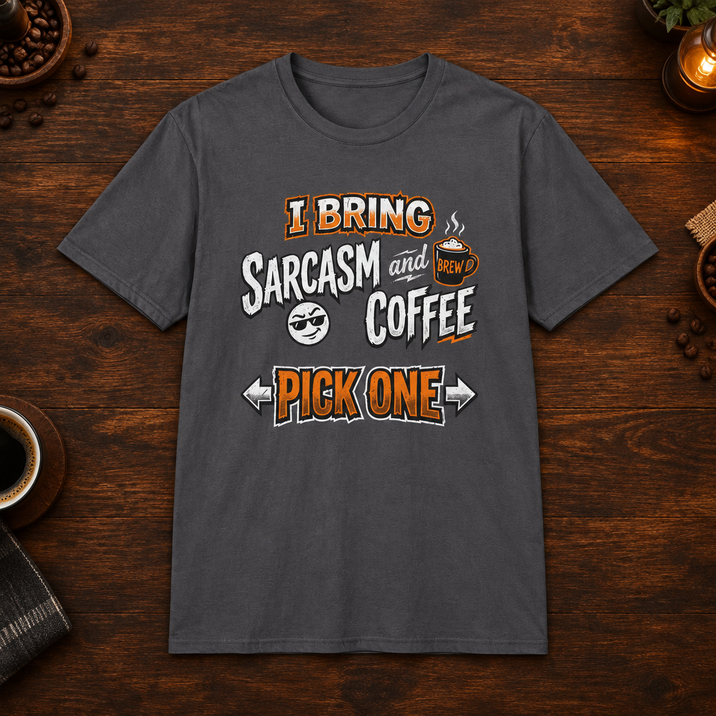 Sarcasm and Coffee Charcoal coffee-bar mockup