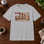 Republic of Caffeine T-Shirt Sport Grey short-sleeve coffee-bar flat lay