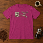 Coffee Fix T-Shirt Antique Heliconia coffee-bar flat lay