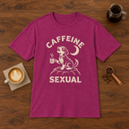 Caffeine Sexual T-Shirt Antique Heliconia coffee bar mockup
