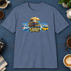 Chaos Managed by Coffee 2 T-Shirt in Black, zoomed lifestyle mockup