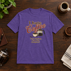 I Hate Coffee T-Shirt Heather Purple coffee-bar flat lay