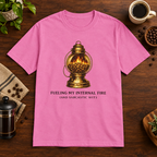 Internal Fire T-Shirt Azalea coffee-bar flat lay