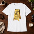 High Caffeine Intake T-Shirt White short-sleeve coffee-bar flat lay