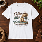 Simple Woman T-Shirt White short-sleeve coffee-bar flat lay