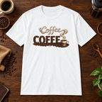 Coffee T-Shirt White coffee-bar flat lay