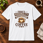 Today's Personality T-Shirt White coffee-bar flat lay