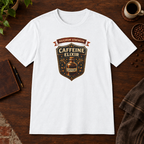 Caffeine Elixir T-Shirt White close-fill short-sleeve coffee-bar flat lay