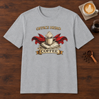 Office Hero Coffee T-Shirt Sport Grey coffee bar mockup