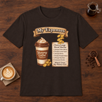 Yummy Coffee T-Shirt Dark Chocolate coffee bar mockup