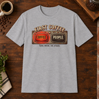 First Coffee Then T-Shirt Sport Grey preferred-size coffee-bar flat lay