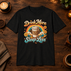 Drink More Sleep Less Black coffee-bar mockup