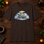 Comfort Zone T-Shirt in Dark Chocolate, zoomed lifestyle mockup