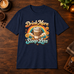 Drink More Sleep Less Navy coffee-bar mockup