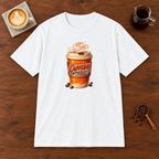 Caffeine Enthusiast - Take Away T-Shirt White coffee bar mockup
