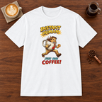 Instant Man T-Shirt White coffee bar mockup