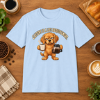 Caffeine is a Life Requirement T-Shirt in Sport Grey, lifestyle mockup