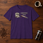 Coffee Fix T-Shirt Purple coffee-bar flat lay