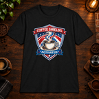 Coffee Shields Activated T-Shirt in Sport Grey, zoomed lifestyle mockup