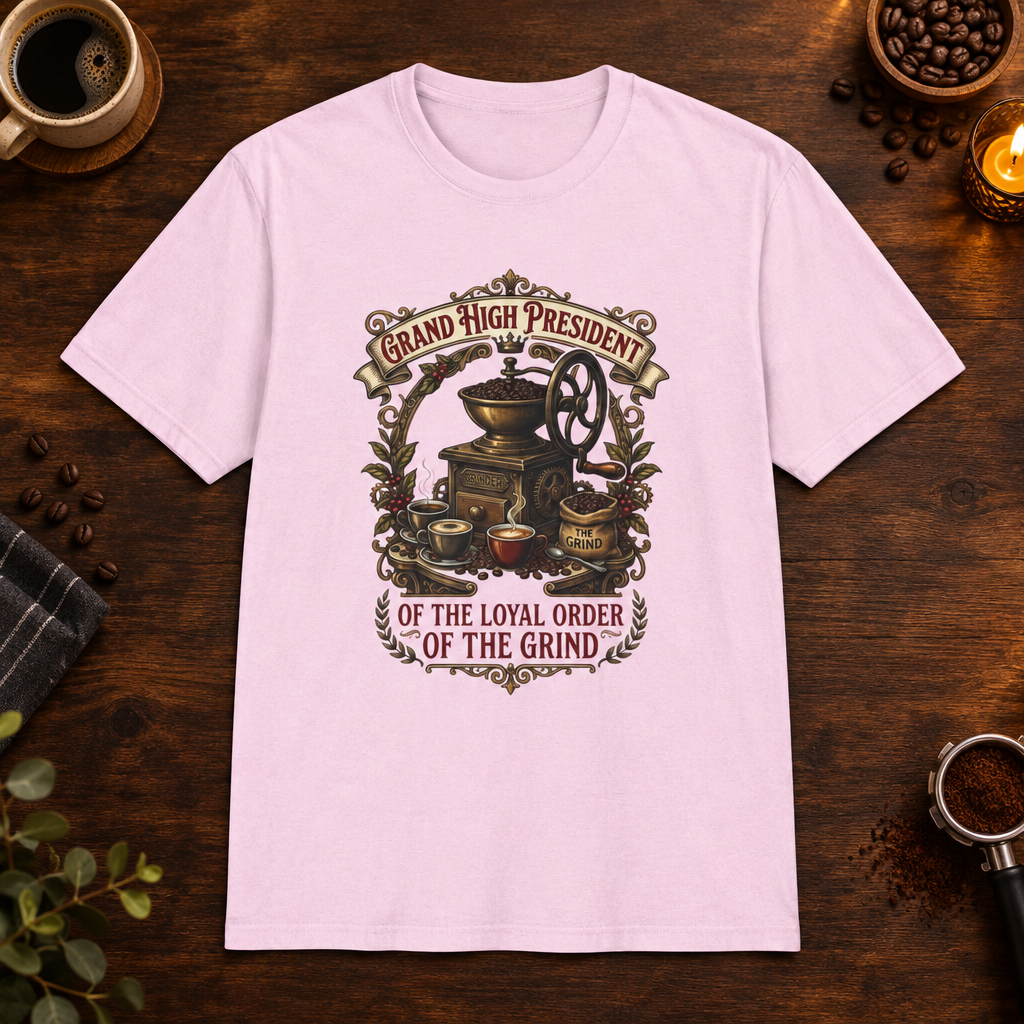 Loyal Order of the Grind Light Pink coffee-bar mockup