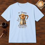 My Puppy - Light Colors T-Shirt Light Blue coffee bar mockup