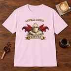 Office Hero Coffee T-Shirt Light Pink coffee bar mockup
