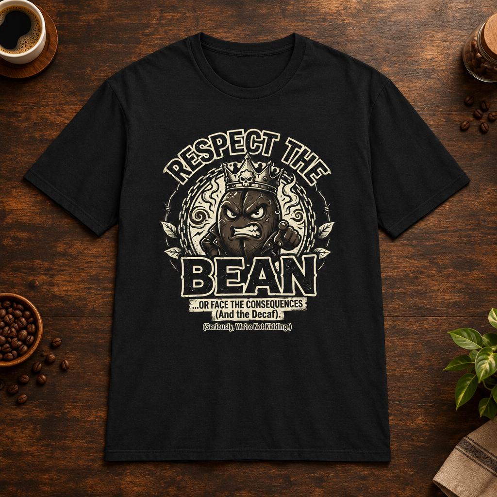 Respect the Bean Black coffee-bar mockup