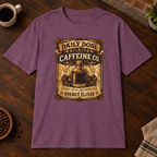 Daily Dose T-Shirt Heather Maroon close-fill short-sleeve warm coffee-bar flat lay