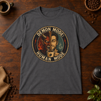 Demon Mode T-Shirt Charcoal coffee-bar flat lay